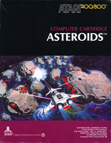 Asteroids Atari Home Computers box