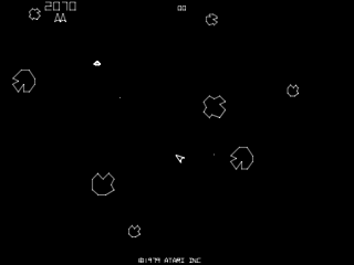 Arcade version of Asteroids