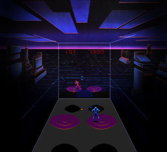 Arcade version of Discs of TRON