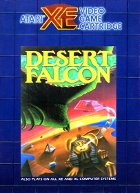 Desert Falcon Atari XE box