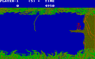 Jungle Hunt IBM CGA screenshot