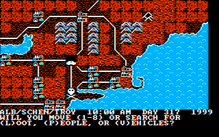 IBM PC version of Roadway 2000