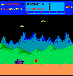 Arcade version of Moon Patrol