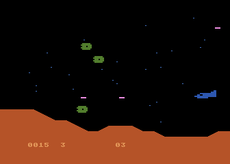 Atari 8-bit version of Moon Patrol