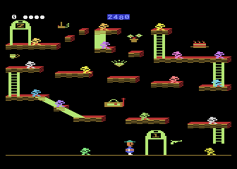 Atari 800 version of Bounty Bob Strikes Back