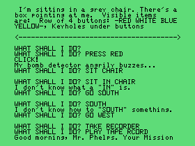 TI-99/4A version of Secret Mission