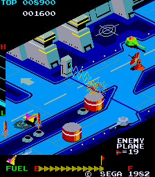 Arcade version of Zaxxon
