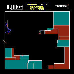 Arcade version of Qix