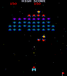 Arcade version of Galaxian