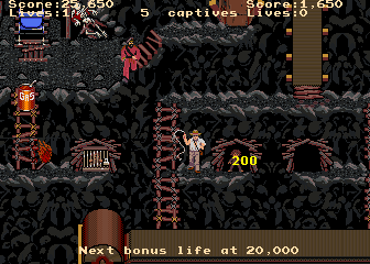 Arcade version of Temple of Doom