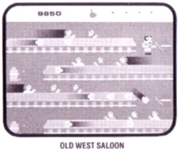Tapper gameplay illustration of the Old West Saloon