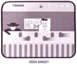 Tapper gameplay illustration of the Soda Bandit