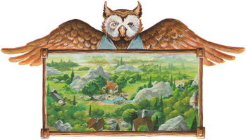 King's Quest V Cedric the owl logo