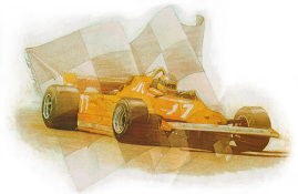 Pole Position racecar artwork