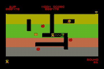 Dig Dug hypothetical CGA color palette