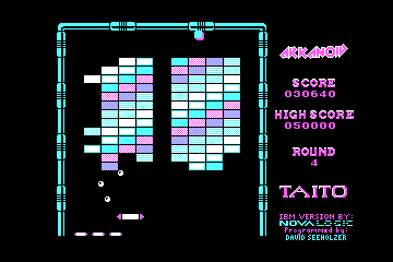 Arkanoid actual CGA palette example 3