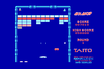 Arkanoid hypthetical CGA palette example 1