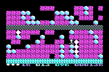 Boulder Dash actual CGA palette example 1