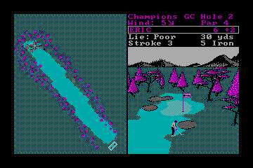 World Tour Golf actual CGA palette example 1