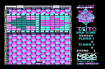 Arkanoid 2 CGA graphics with RGB monitor