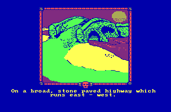 The Fellowship of the Ring CGA graphics with RGB monitor