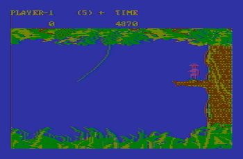Jungle Hunt with no palette change on new CGA composite monitor