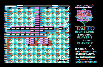 Arkanoid 2 CGA graphics with composite monitor