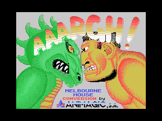 Aaargh! MSX loading screen