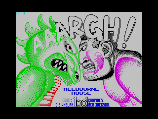 Aaargh! ZX Spectrum loading screen