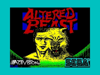 Altered Beast ZX Spectrum loading screen