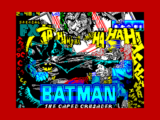 Batman: The Caped Crusader ZX Spectrum loading screen