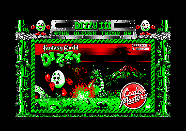 Fantasy World Dizzy Amstrad CPC loading screen