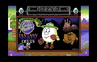 Fantasy World Dizzy Commodore 64 Loading Screen