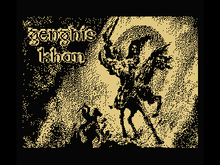Genghis Khan MSX loading screen