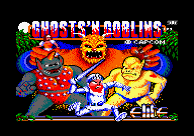 Ghosts 'N Goblins Amstrad CPC loading screen