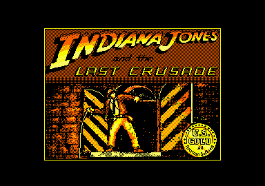Indiana Jones and the Last Crusade: The Action Game Amstrad CPC loading screen