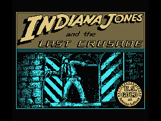 Indiana Jones and the Last Crusade MSX loading screen