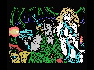 Jungle Warrior MSX loading screen