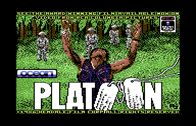 Platoon Commodore 64 Loading Screen
