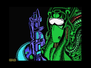 Star Dust MSX loading screen