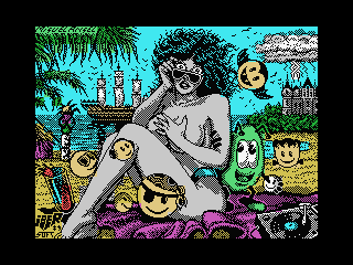 Toi Acid Game MSX loading screen