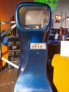 Computer Space arcade cabinet (1 player blue version)