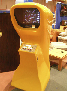 Computer Space arcade cabinet (1 player yellow version)