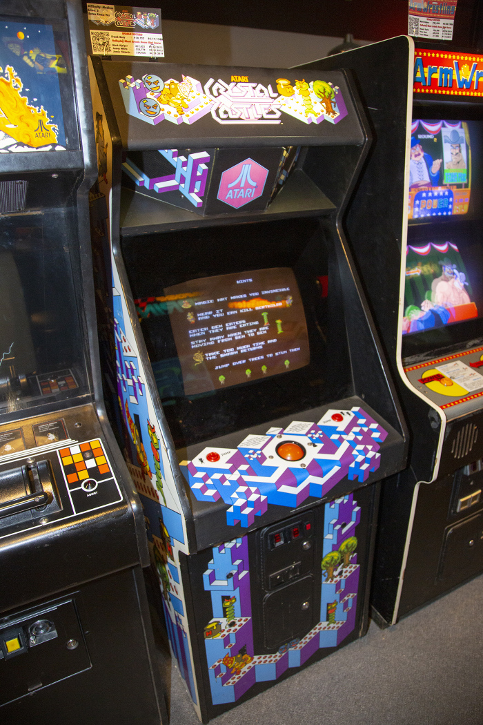 Crystal Castles arcade cabinet