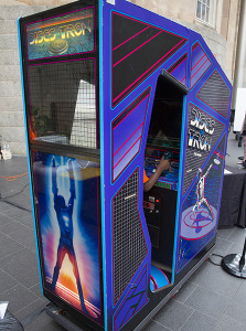 Discs of TRON environmental arcade cabinet