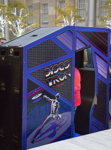 Discs of TRON environmental arcade cabinet