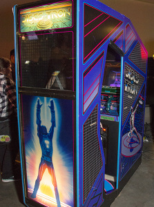 Discs of TRON environmental arcade cabinet