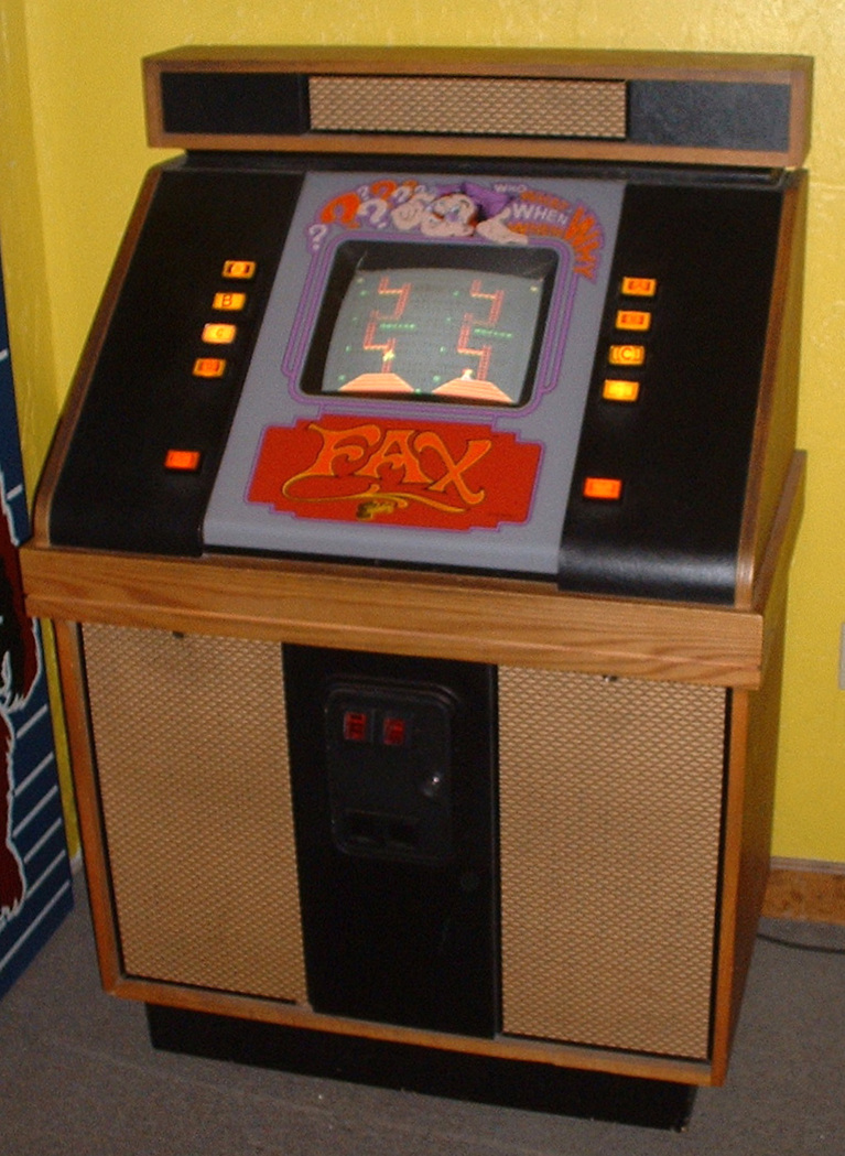 Fax arcade cabinet