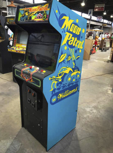 Moon Patrol arcade cabinet