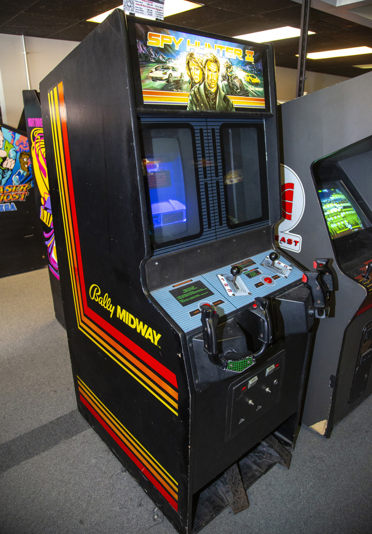 Spy Hunter II arcade cabinet